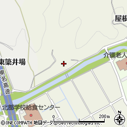 愛知県岡崎市東阿知和町屋根場周辺の地図