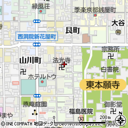 京都府京都市下京区東松屋町843周辺の地図