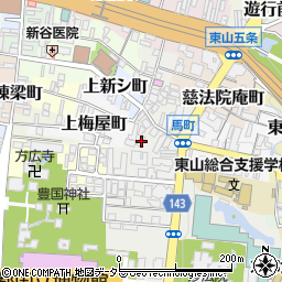 京都府京都市東山区鐘鋳町405周辺の地図