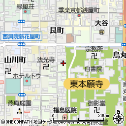 京都府京都市下京区東若松町831周辺の地図