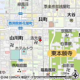京都府京都市下京区東若松町830周辺の地図