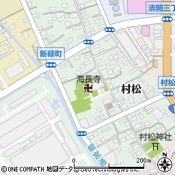 静岡県静岡市清水区村松299周辺の地図