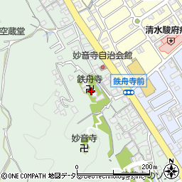 鉄舟禅寺周辺の地図
