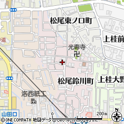 京都府京都市西京区松尾鈴川町31周辺の地図