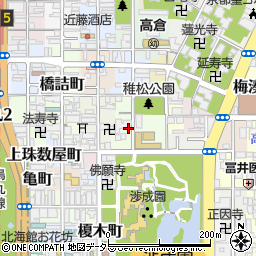 京都府京都市下京区若松町周辺の地図
