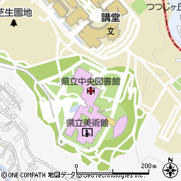 静岡県立中央図書館周辺の地図