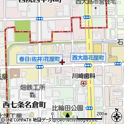 京都府京都市下京区西七条掛越町14周辺の地図