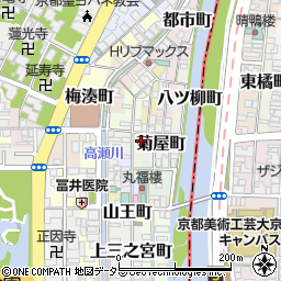 京都府京都市下京区高宮町周辺の地図