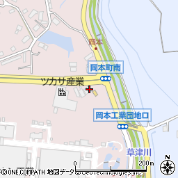 滋賀県草津市岡本町842-2周辺の地図