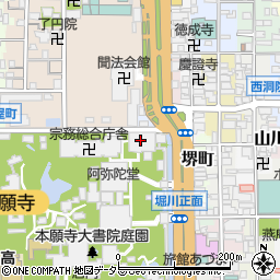 西本願寺　本願寺出版社周辺の地図