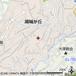 滋賀県大津市湖城が丘14周辺の地図