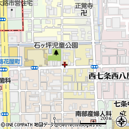 京都府京都市下京区西七条東石ケ坪町32周辺の地図