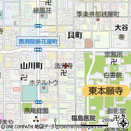 京都府京都市下京区東松屋町842周辺の地図