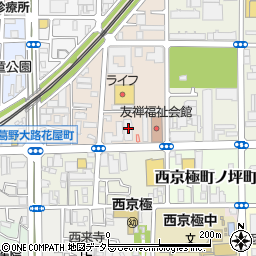 京都府京都市右京区西京極畔勝町67周辺の地図