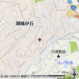 滋賀県大津市湖城が丘11周辺の地図