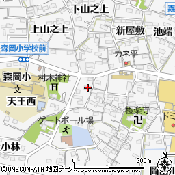愛知県知多郡東浦町森岡岡田37周辺の地図