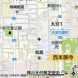京都府京都市下京区裏片町周辺の地図