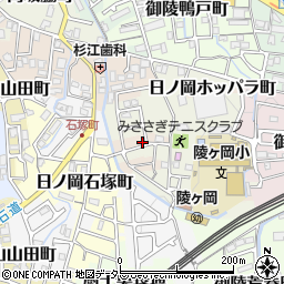 京都府京都市山科区日ノ岡ホッパラ町51-8周辺の地図