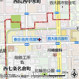 京都府京都市下京区西七条掛越町16周辺の地図