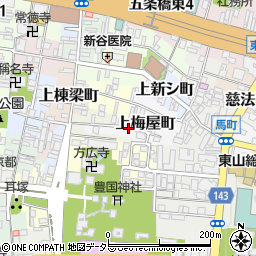 THE HOKUHOU 京都 東山駐車場周辺の地図