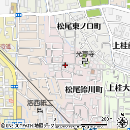京都府京都市西京区松尾鈴川町28周辺の地図