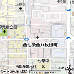 京都府京都市下京区西七条西八反田町28周辺の地図