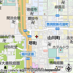 京都府京都市下京区西若松町245周辺の地図