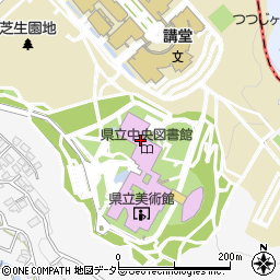 静岡県立中央図書館調査相談周辺の地図
