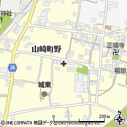 兵庫県宍粟市山崎町野308周辺の地図