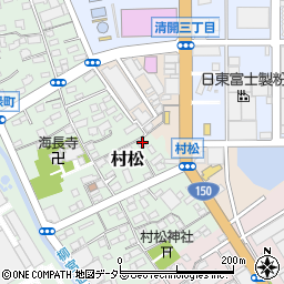 静岡県静岡市清水区村松66周辺の地図