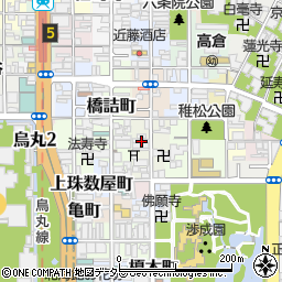 京都府京都市下京区天神町周辺の地図