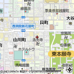 京都府京都市下京区東松屋町836周辺の地図