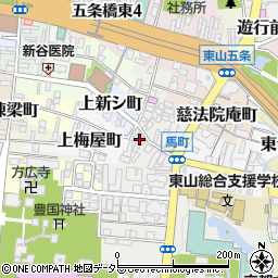 京都府京都市東山区鐘鋳町周辺の地図
