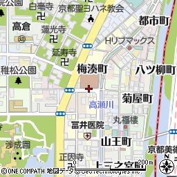京都府京都市下京区梅湊町周辺の地図