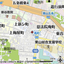 京都府京都市東山区鐘鋳町407周辺の地図