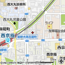 京都府京都市右京区西京極畔勝町19周辺の地図