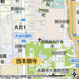 京都府京都市下京区柿本町649周辺の地図