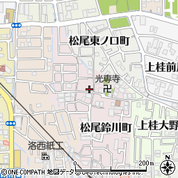 京都府京都市西京区松尾鈴川町21周辺の地図