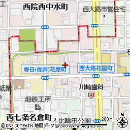 京都府京都市下京区西七条掛越町周辺の地図