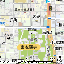 京都府京都市下京区乾町周辺の地図