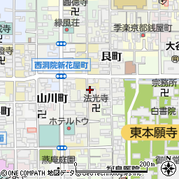 京都府京都市下京区東松屋町834周辺の地図