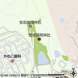 安志稲荷神社周辺の地図