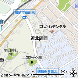 愛知県知多市新知近北廻間周辺の地図