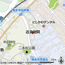 愛知県知多市新知（近北廻間）周辺の地図