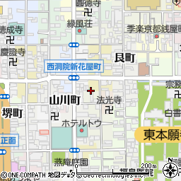 京都府京都市下京区若宮町560-7周辺の地図