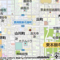 京都府京都市下京区若宮町560-1周辺の地図