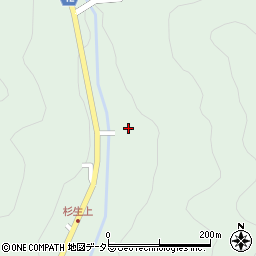兵庫県川辺郡猪名川町杉生コウトウ周辺の地図