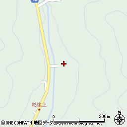 兵庫県猪名川町（川辺郡）杉生（コウトウ）周辺の地図
