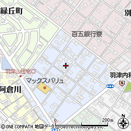 三重県四日市市山手町周辺の地図