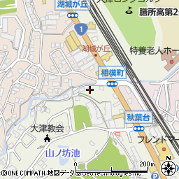 滋賀県大津市秋葉台1-20周辺の地図
